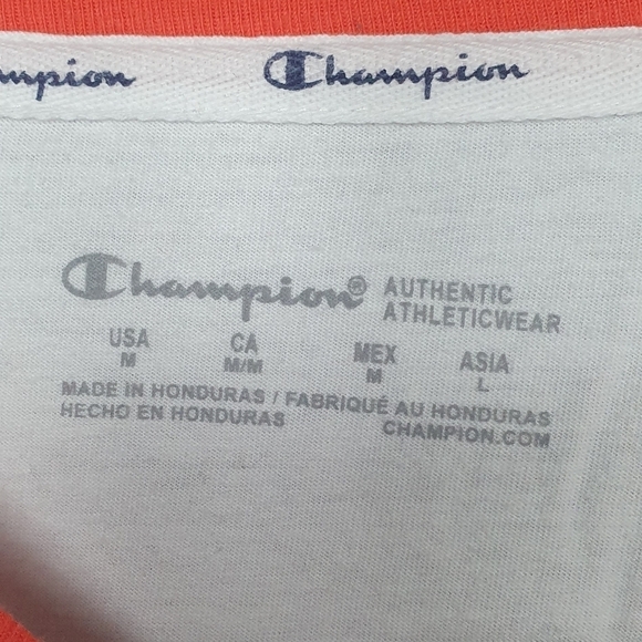 CHAMPION Crop Top Multi Colored Tee Women's Size M - Picture 5 of 7
